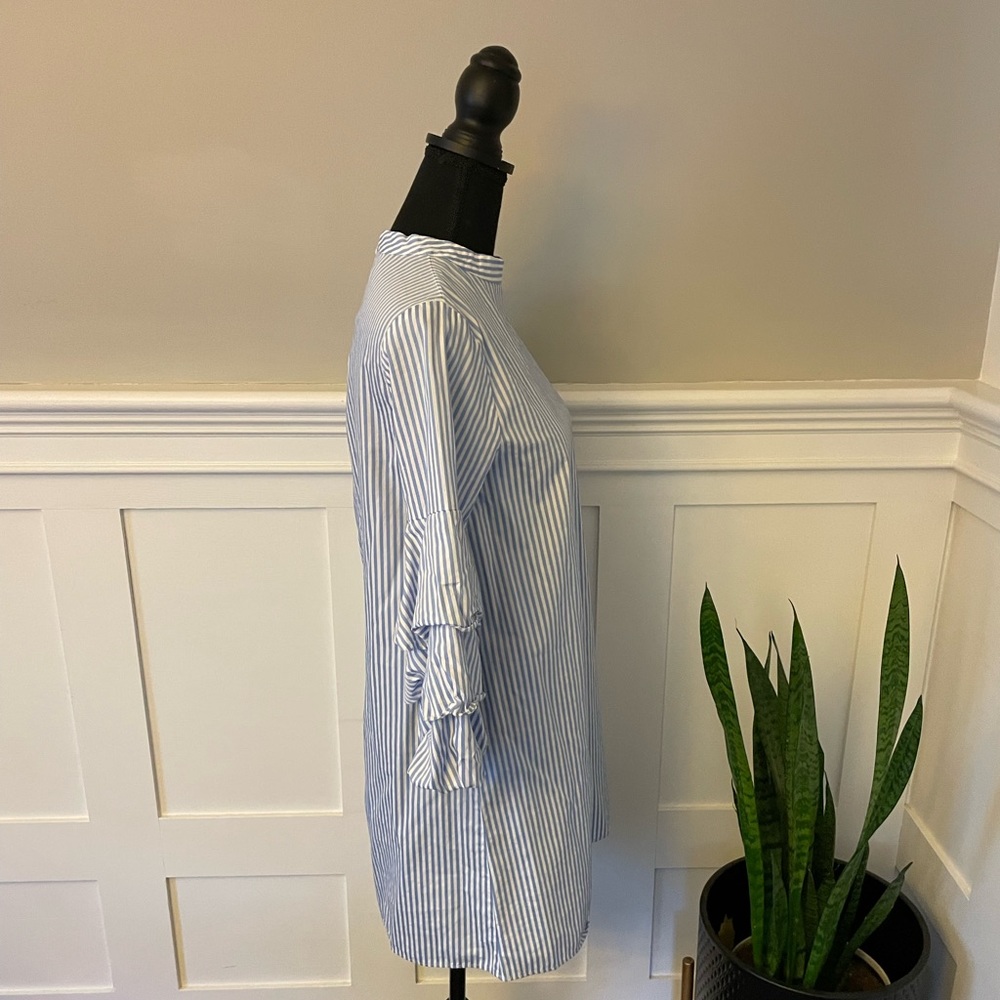 Blue and white stripe Zara dress - Picture 3 of 5